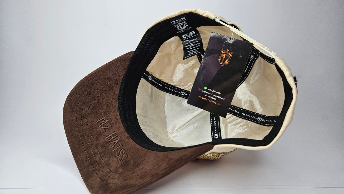 GORRA "MZ" SD CLOUDS BEIGE AND BROWN