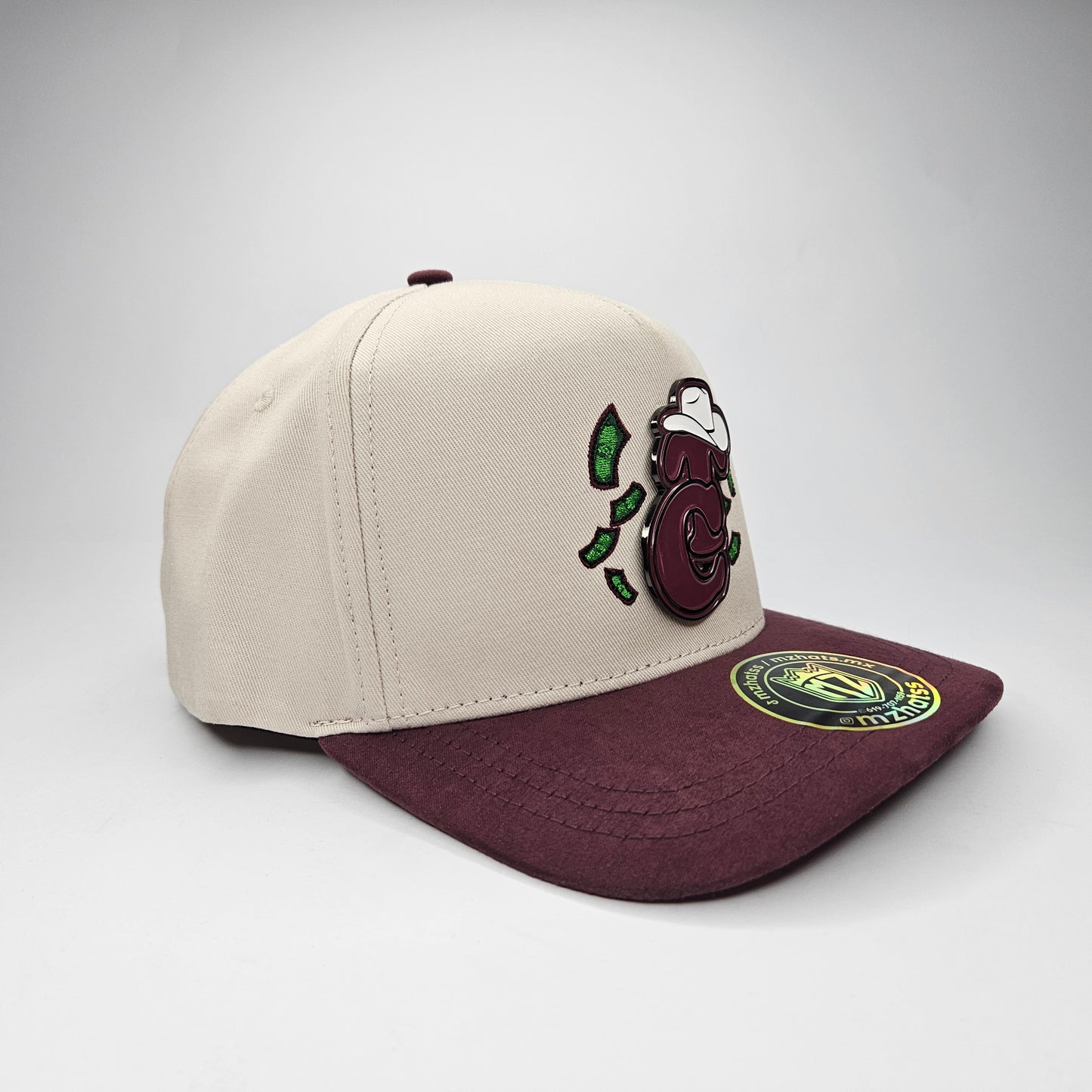 GORRA "MZ" TOMATEROS BEIGE AND WINE