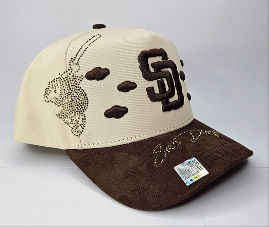 GORRA "MZ" SD CLOUDS BEIGE AND BROWN