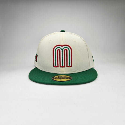 GORRA "NEW ERA" MÉXICO BEIGE Y VERDE