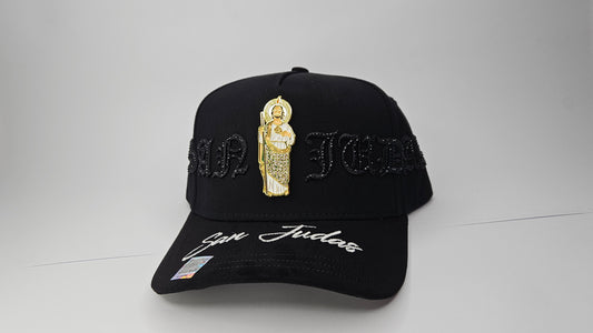 GORRA "MZ" SAN JUDAS CRYSTALS BLACK