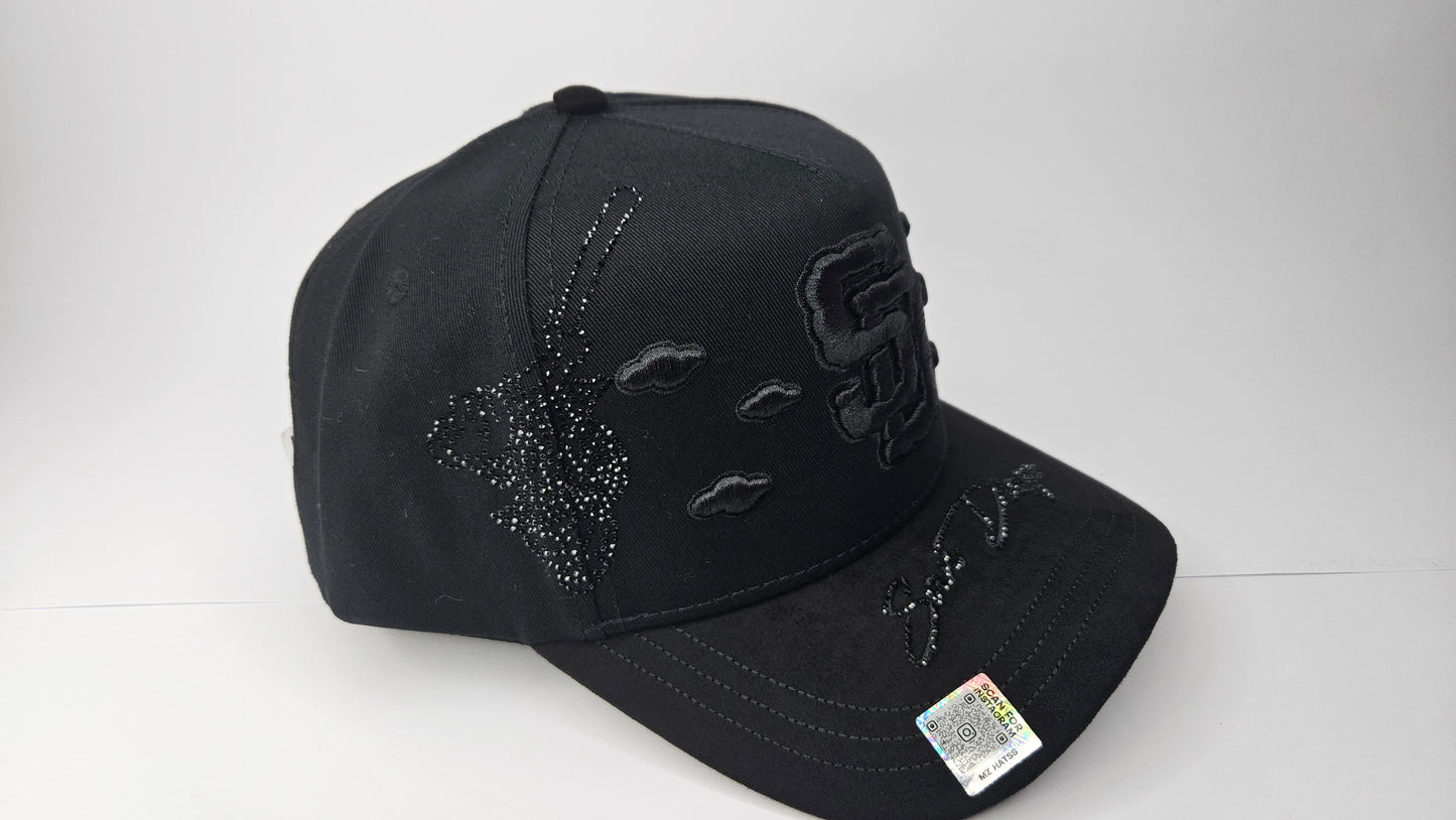GORRA "MZ" SD CLOUDS TOTAL BLACK