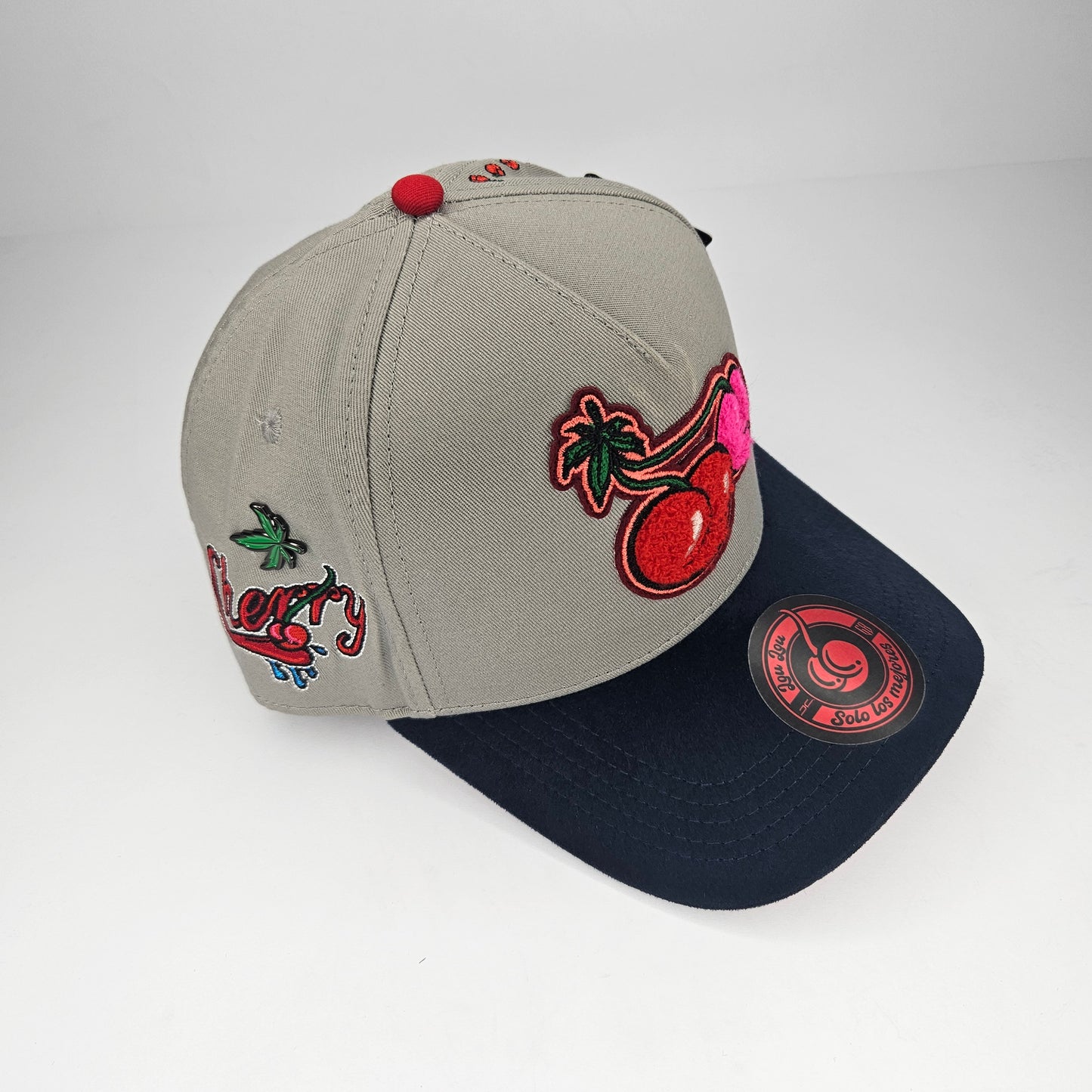 GORRA "JC x GABITO BALLESTEROS" CHERRY GRAY