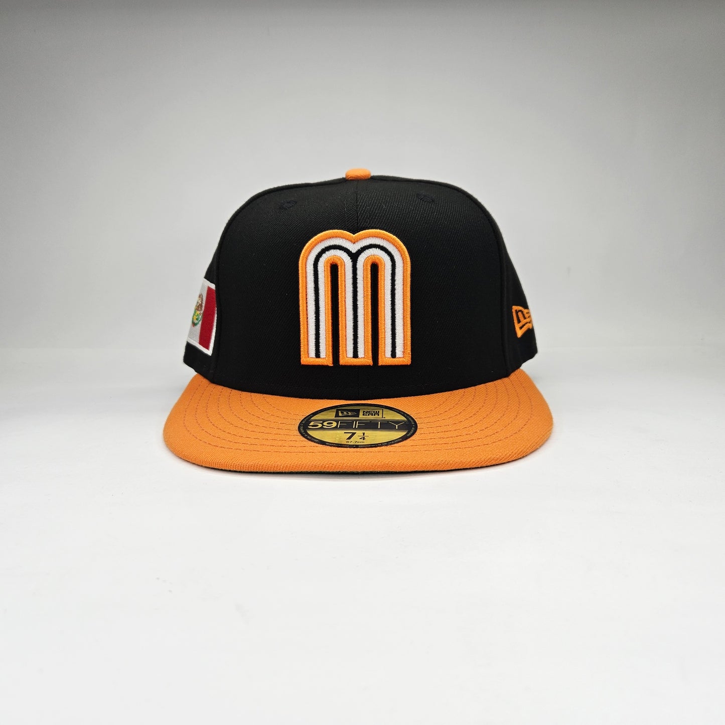 GORRA "NEW ERA" MÉXICO NEGRO Y NARANJA