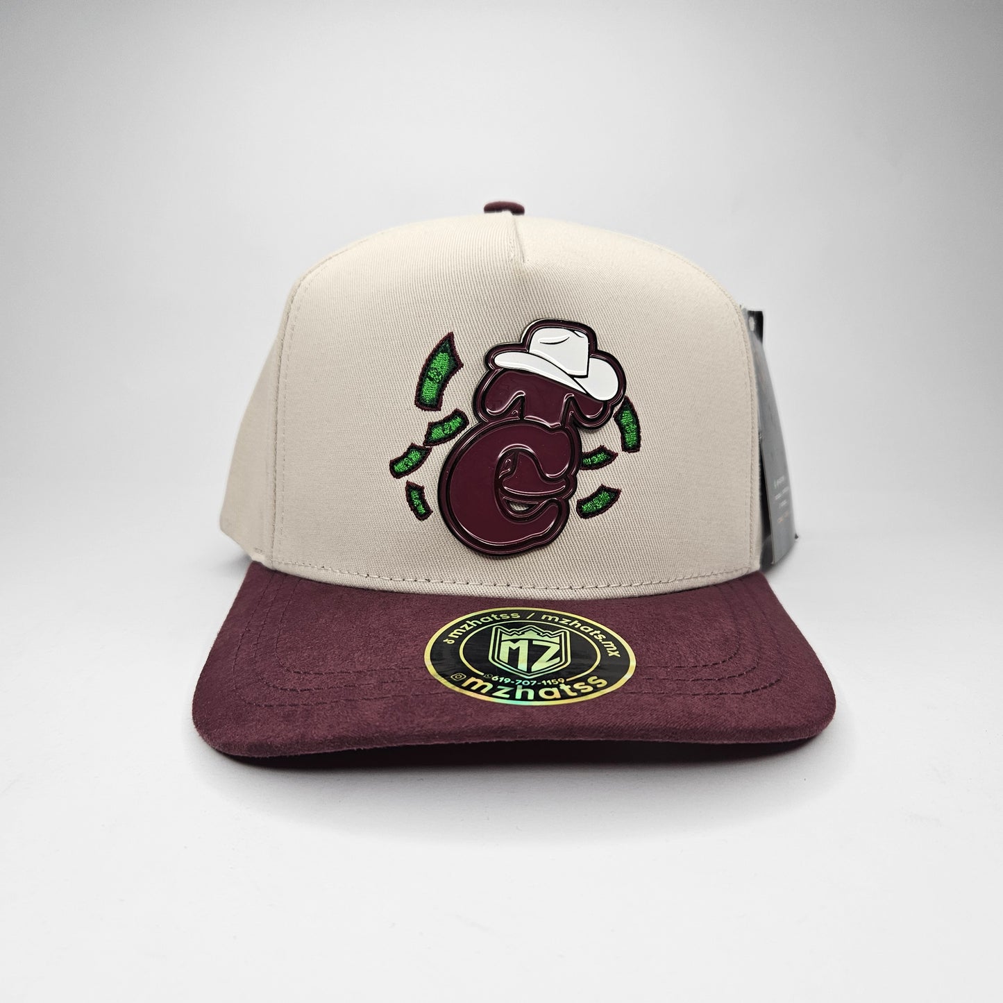 GORRA "MZ" TOMATEROS BEIGE AND WINE