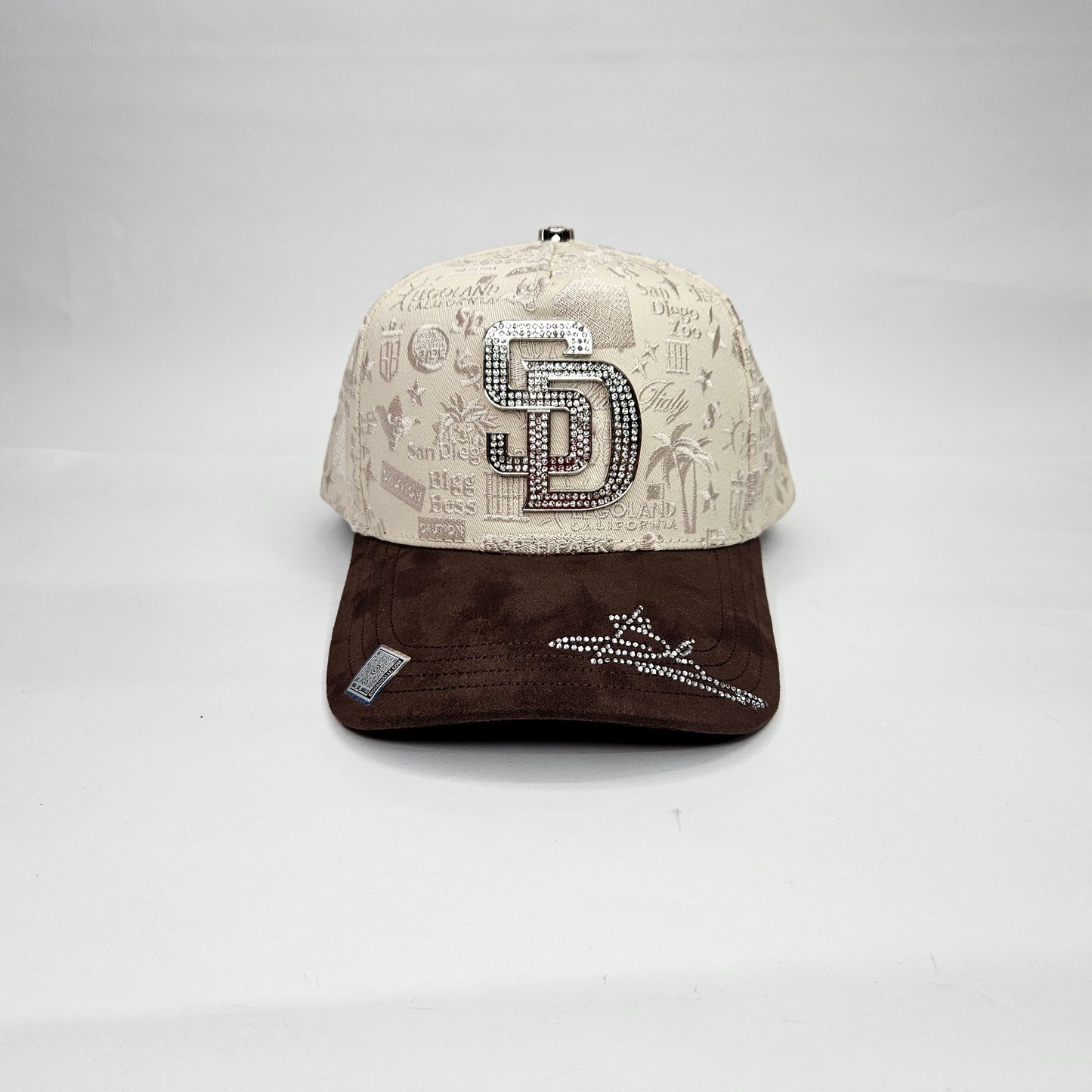 GORRA "BIG BOSS" SAN DIEGO CRYSTALS BEIGE