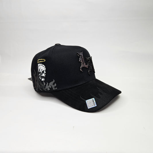 GORRA "BIG BOSS" LA FLAMES AND SKULL