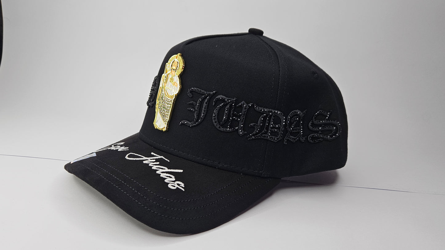 GORRA "MZ" SAN JUDAS CRYSTALS BLACK