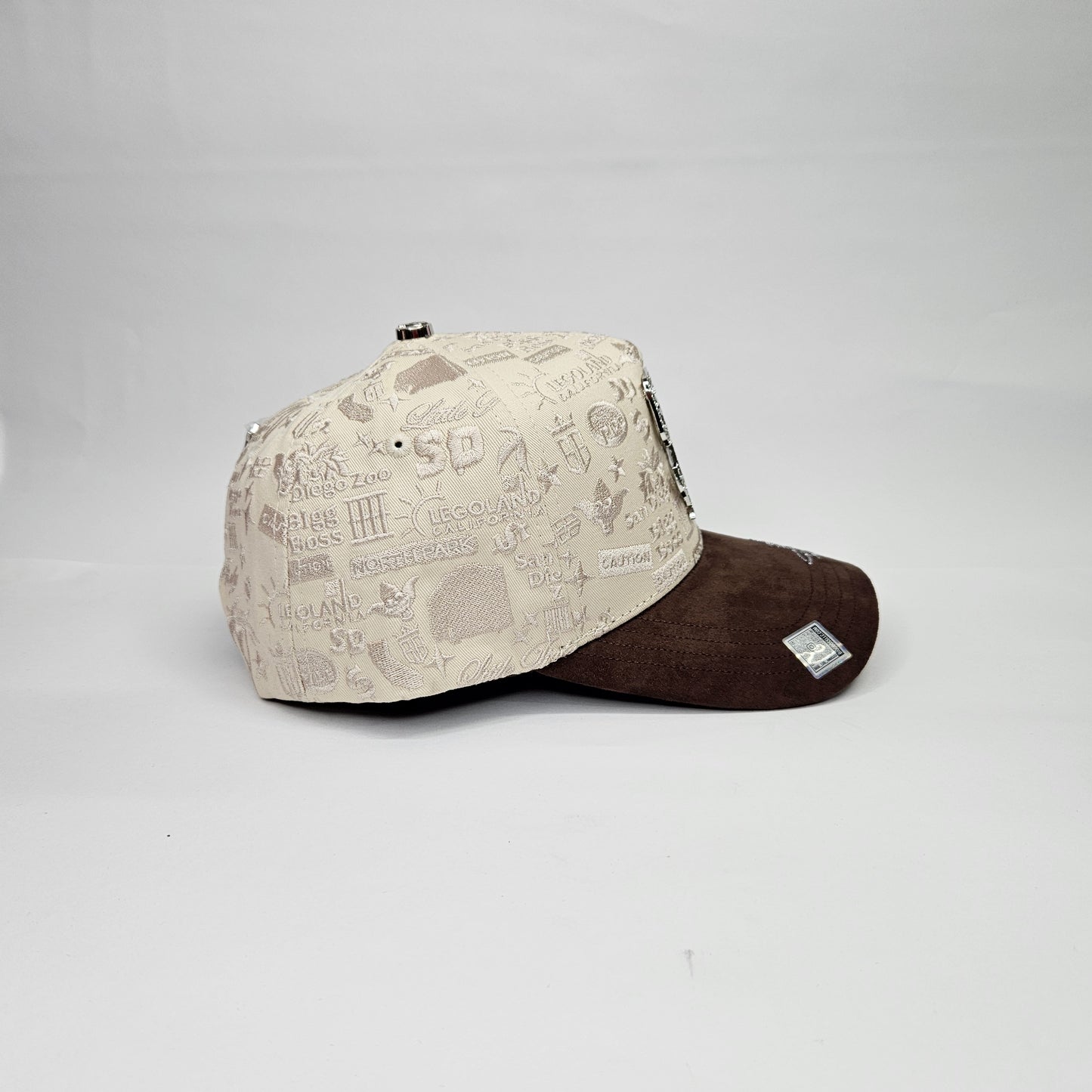 GORRA "BIG BOSS" SAN DIEGO CRYSTALS BEIGE