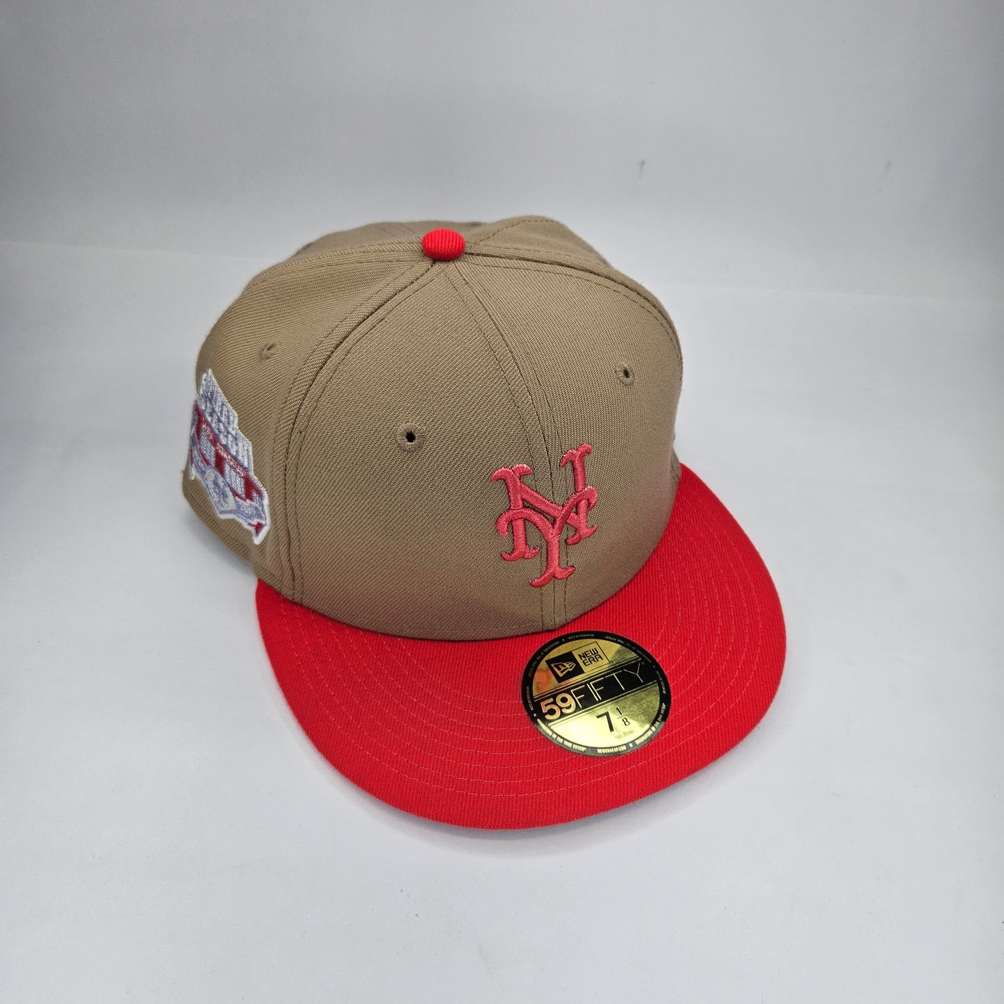GORRA "NEW ERA" NY KAKI Y ROSA
