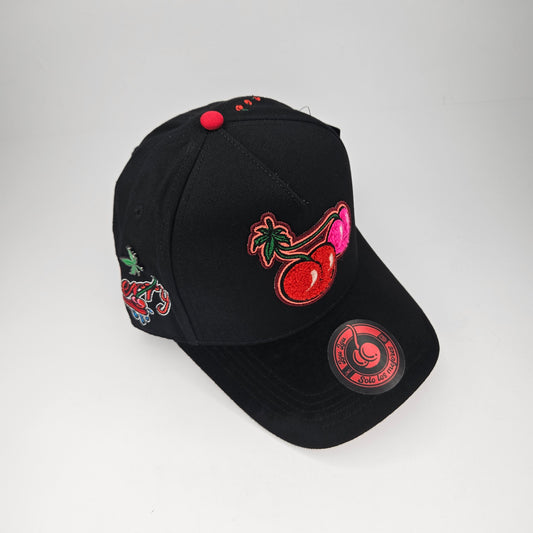 GORRA "JC x GABITO BALLESTEROS" CHERRY BLACK