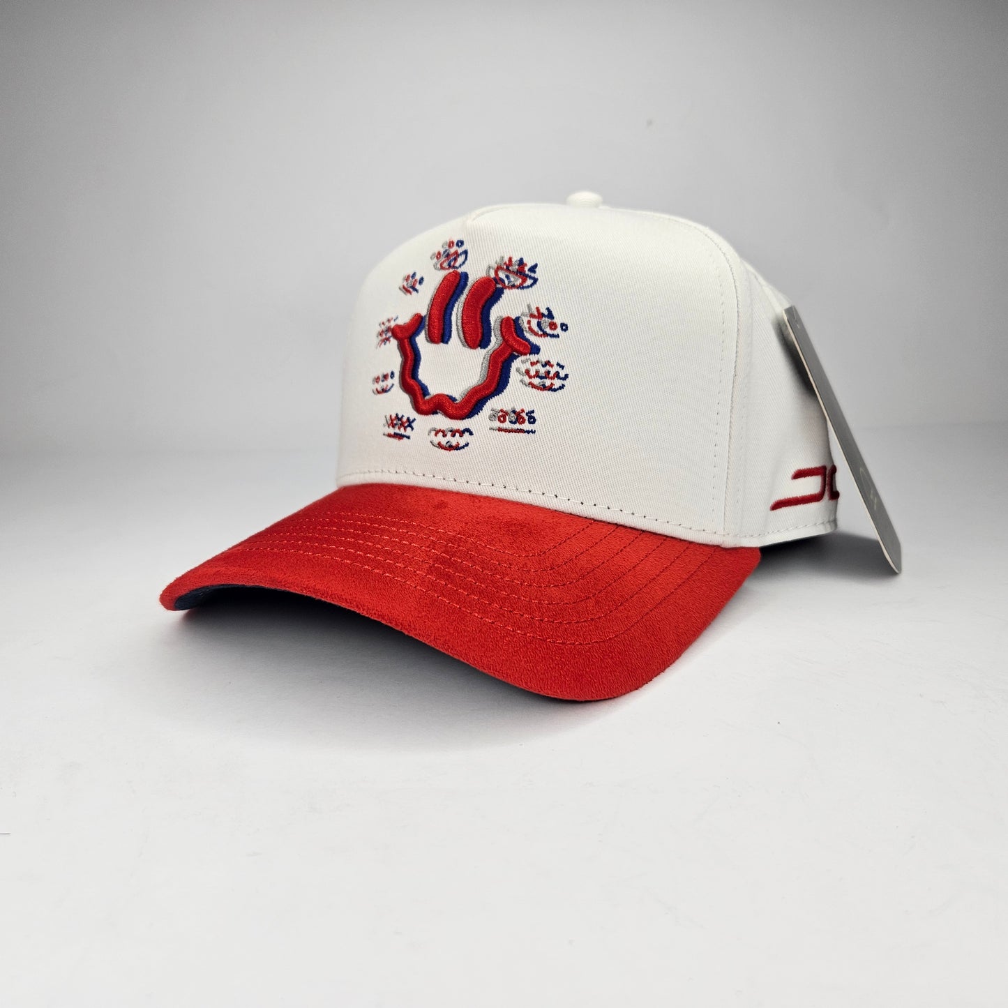 GORRA "JC" HAPPY FACE BEIGE RED