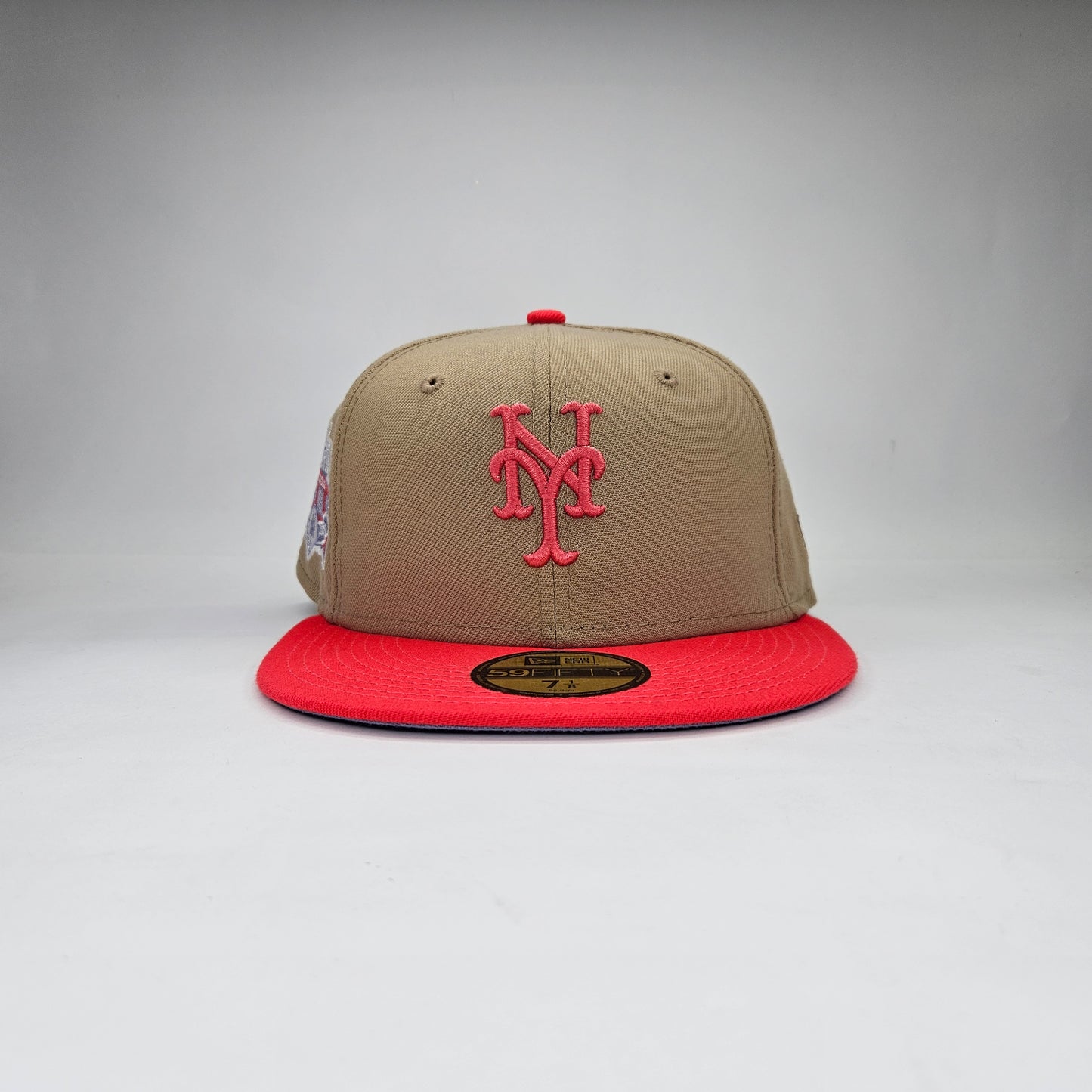 GORRA "NEW ERA" NY KAKI Y ROSA